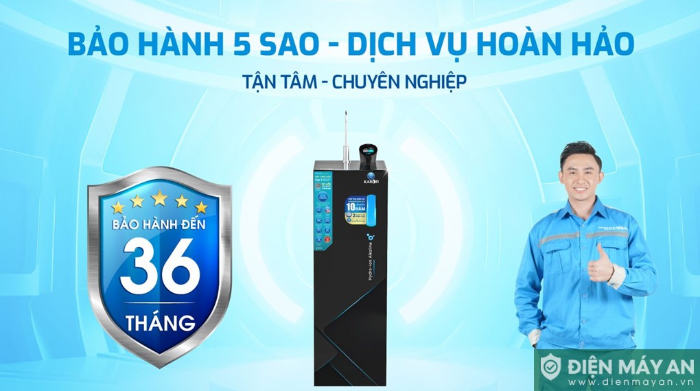 Máy lọc nước RO Hydro-ion kiềm Karofi KAE-S68 12 lõi